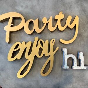 NWT bundle of 3 wood and metal signs.